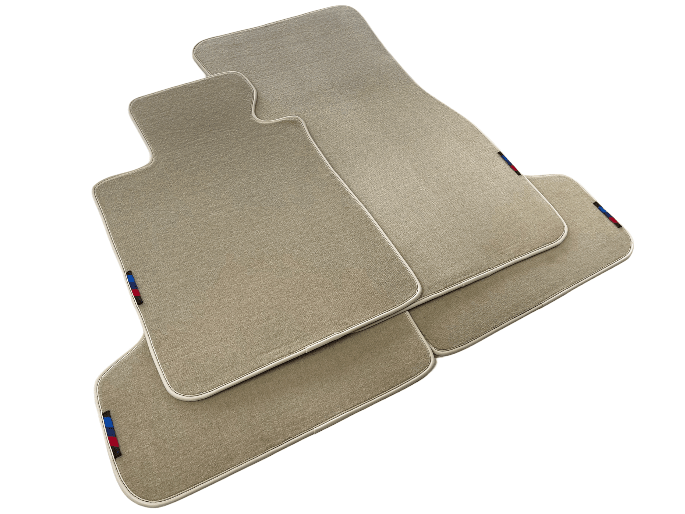 Beige Mats For BMW 5 Series G30 With M Package - AutoWin