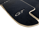 Black Floor Mats For Bentley Continental GT 2003–2011 With Beige Trim - AutoWin