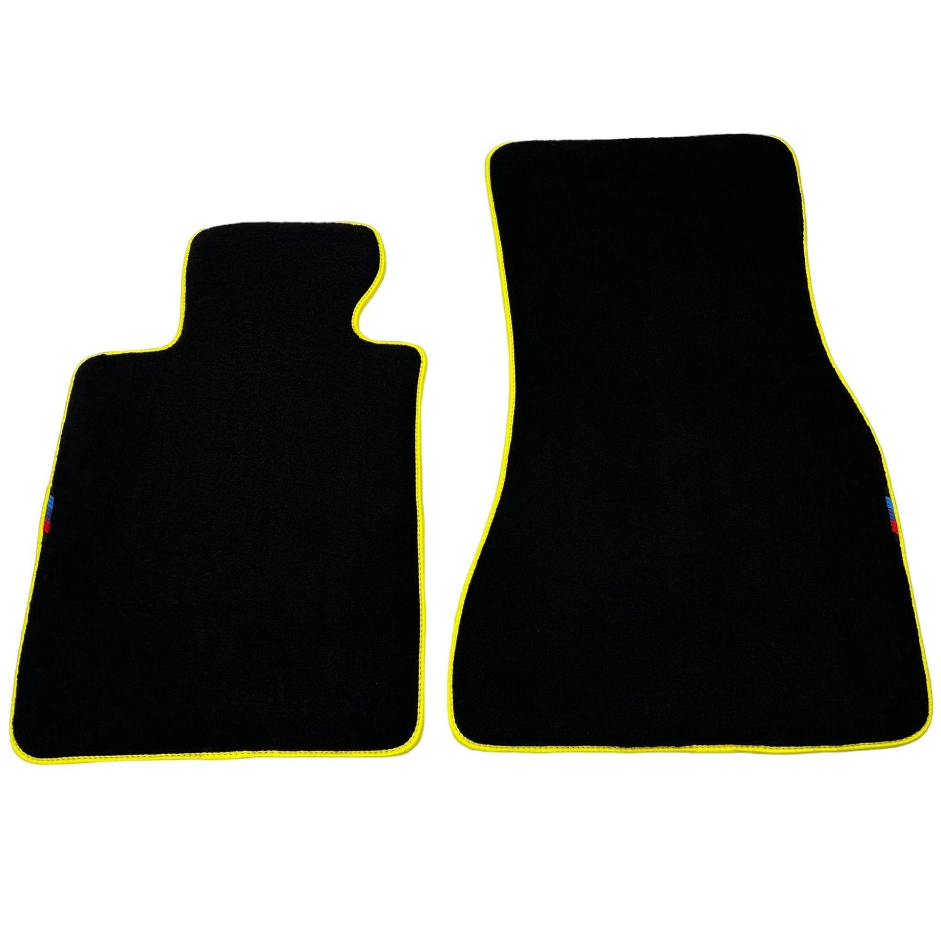 Black Floor Mats For BMW 3 Series F34 GT 2013-2020 | Yellow Trim - AutoWin