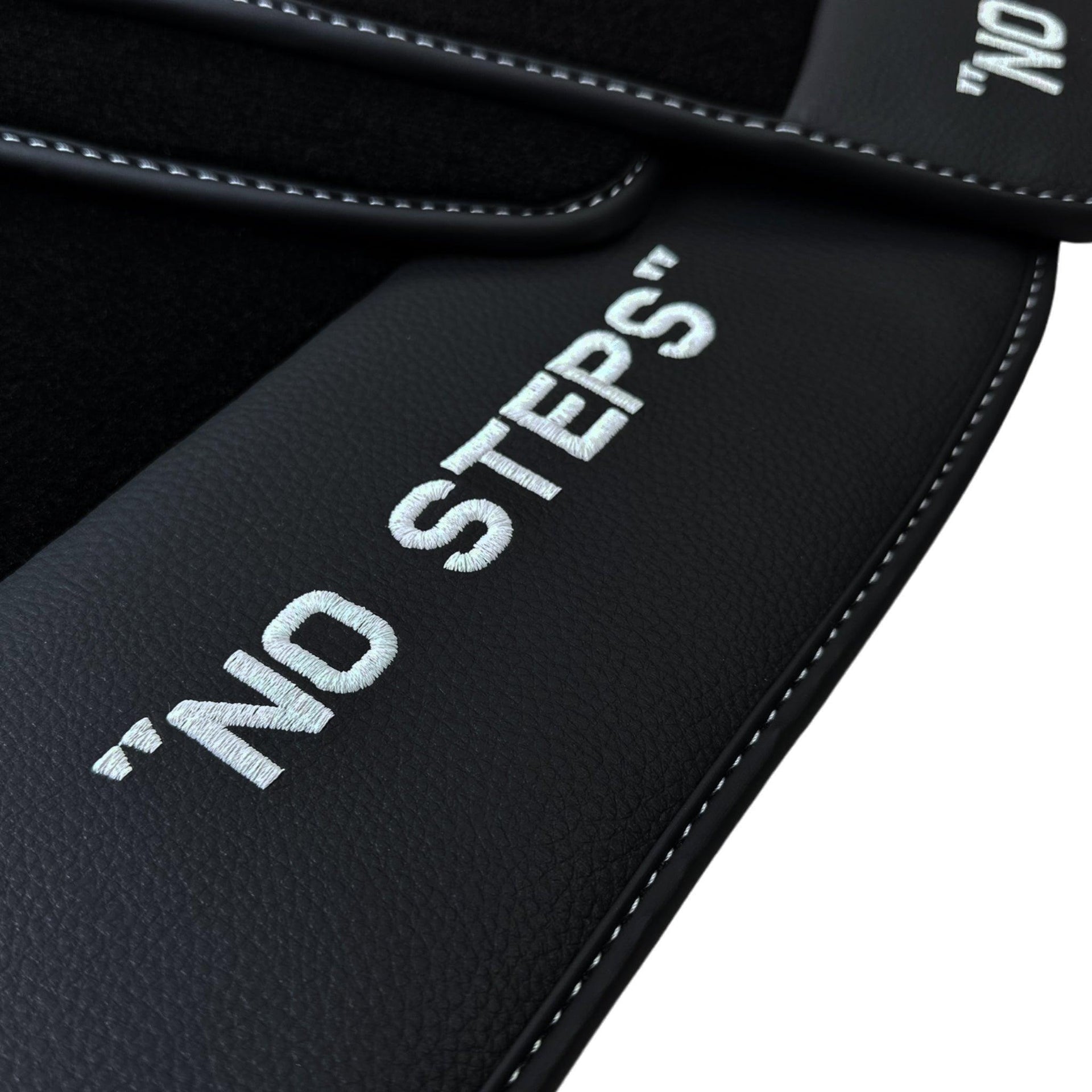 Black Floor Mats For BMW 7 Series E65 No Steps Edition AutoWin Brand - AutoWin