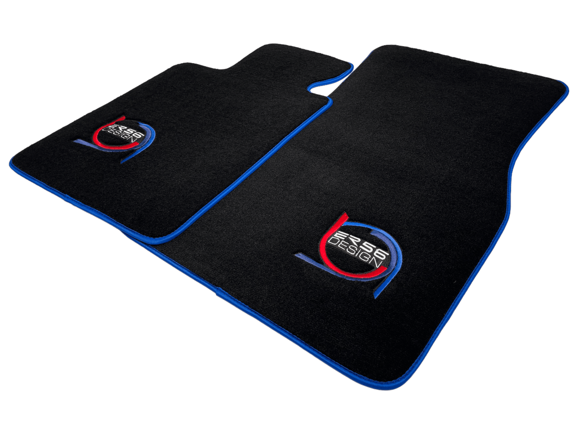 Black Floor Mats For BMW M3 E36 ER56 Design Limited Edition Blue Trim - AutoWin