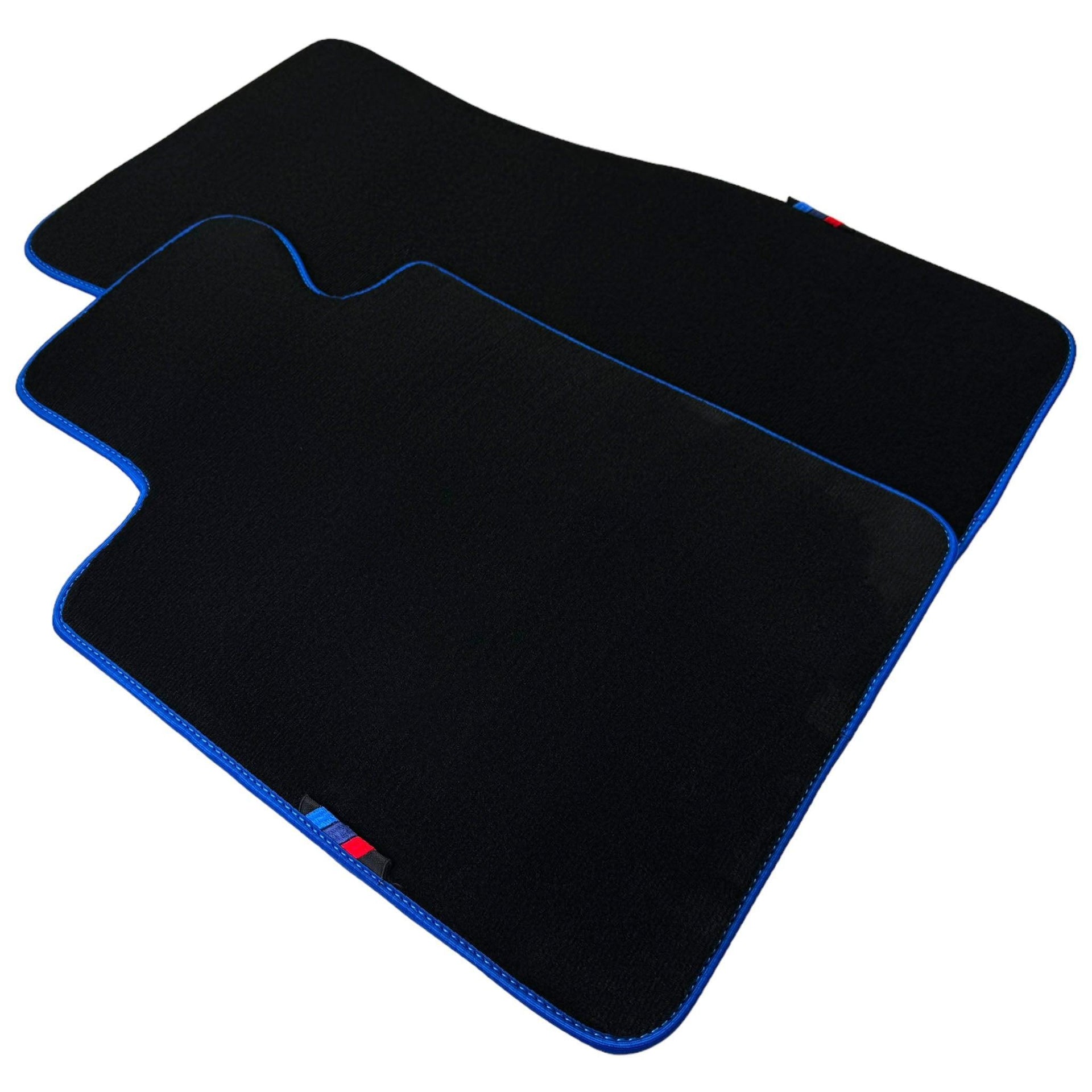 Black Floor Mats For BMW X5 Series E53 | Blue Trim - AutoWin