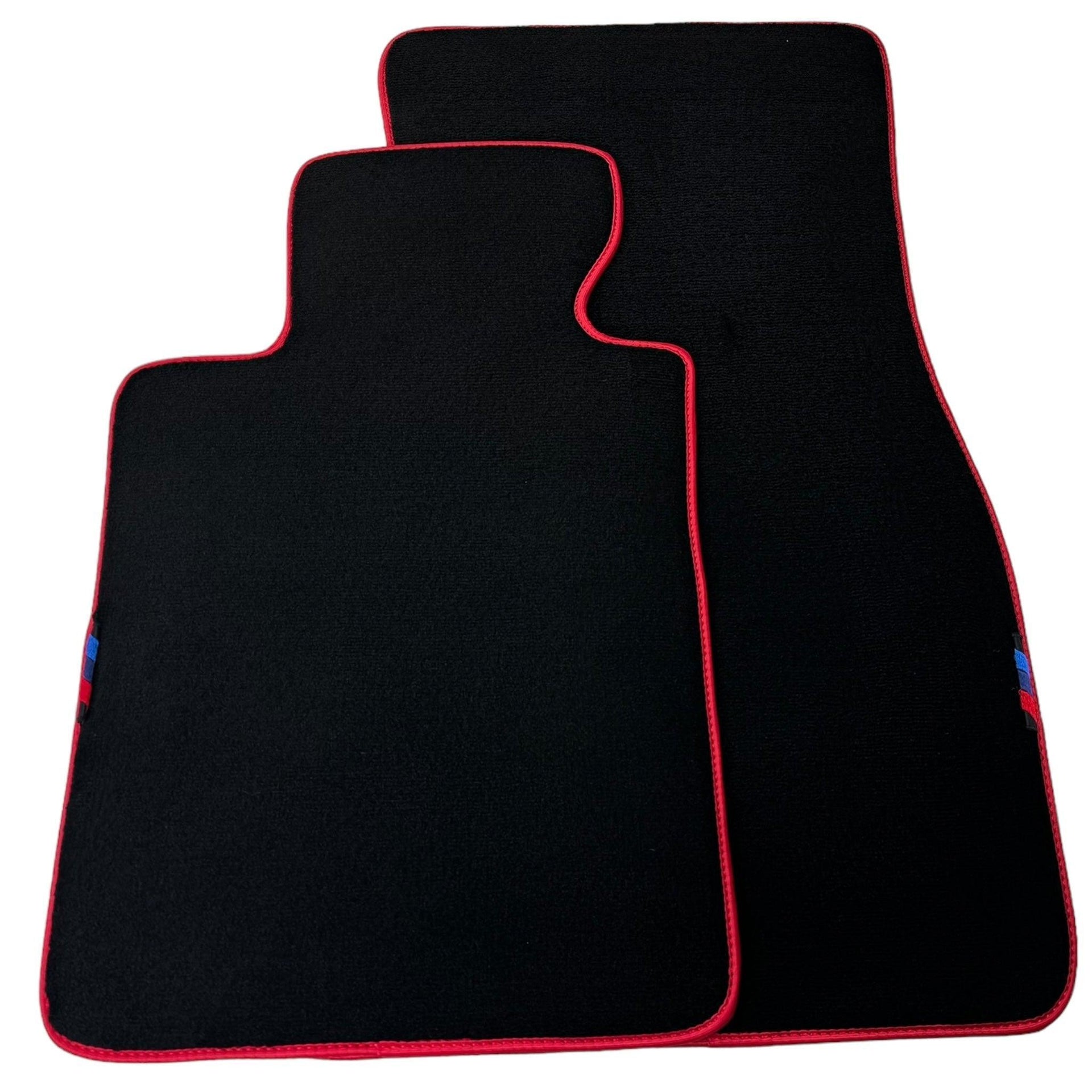 Black Floor Mats For BMW X5 Series E53 | Red Trim - AutoWin
