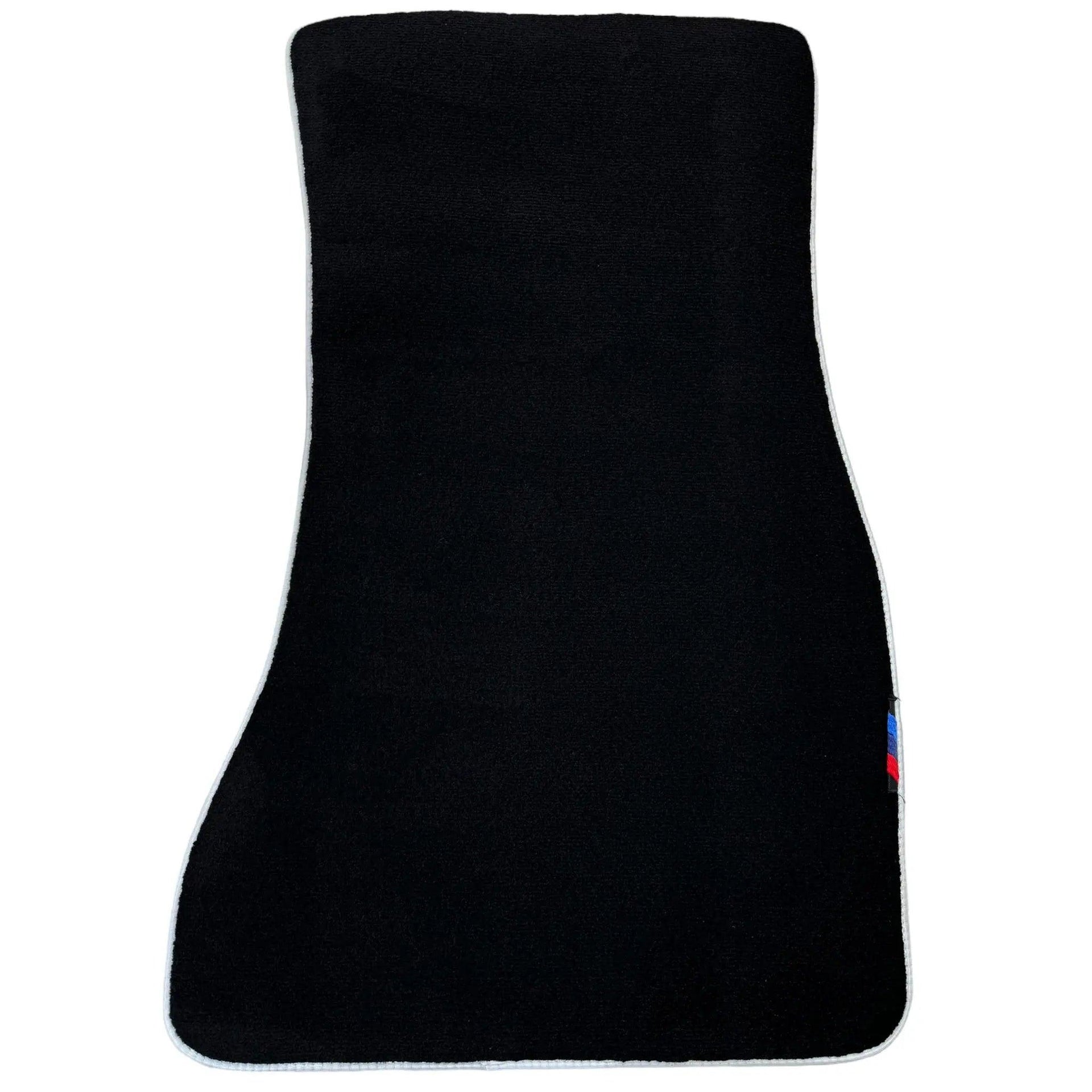 Black Floor Mats For BMW X5 Series E53 | White Trim - AutoWin