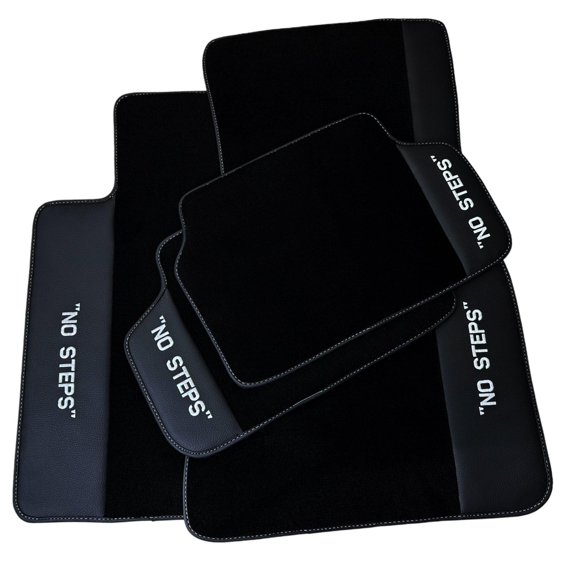 Black Floor Mats For BMW X5 Series E70 No Steps Edition - AutoWin