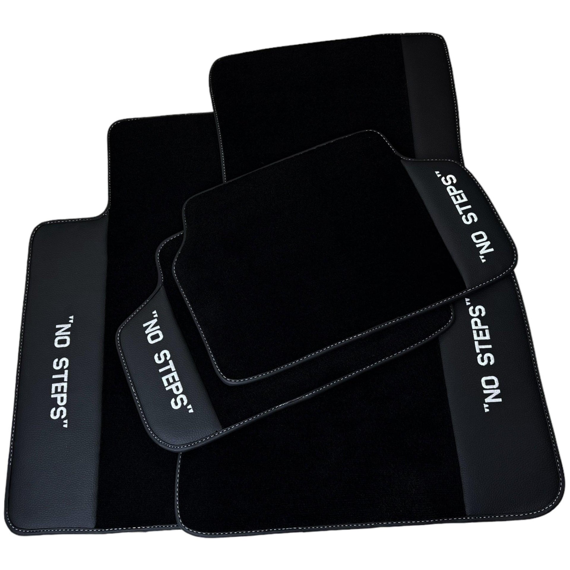 Black Floor Mats For BMW X5 Series E70 No Steps Edition - AutoWin