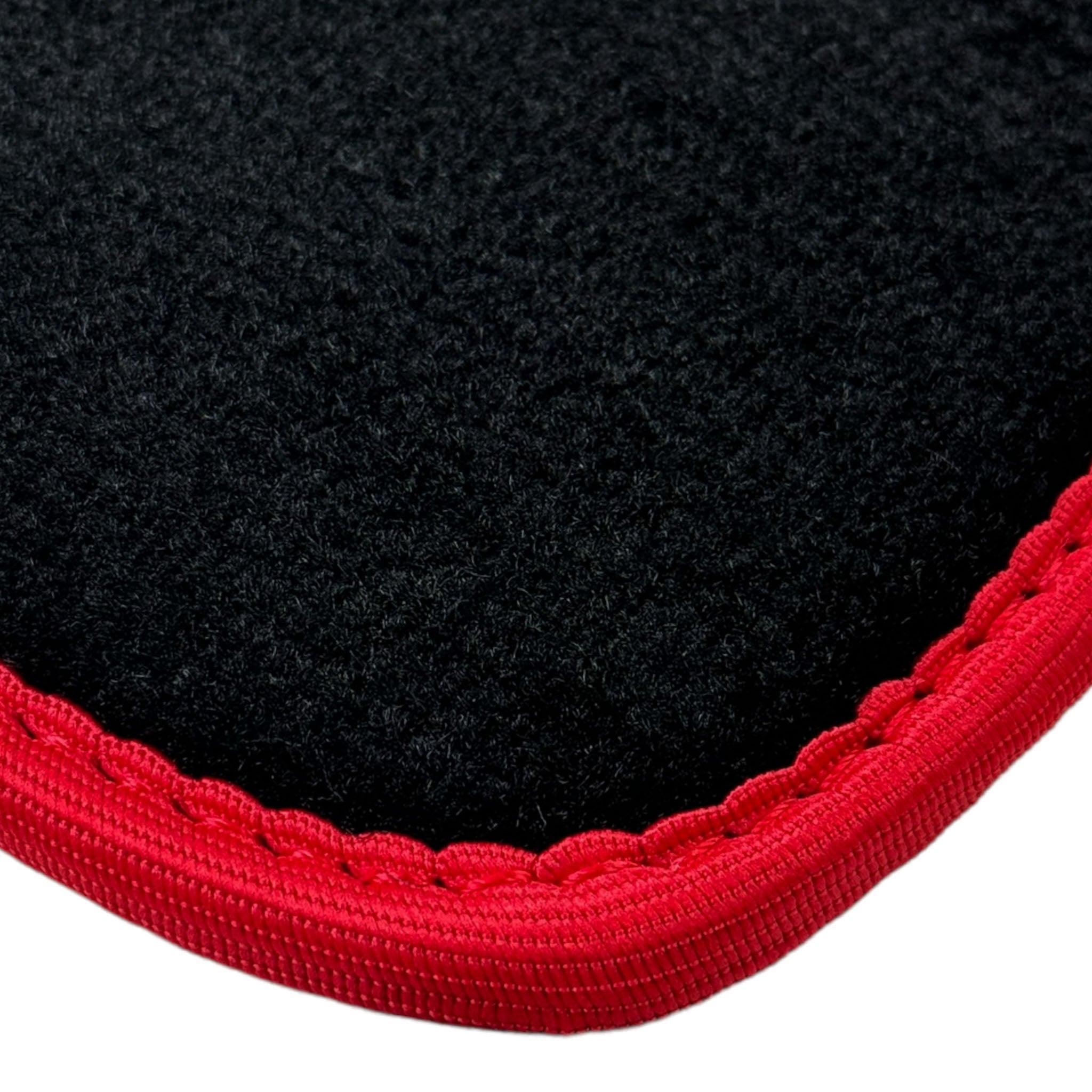 Black Floor Mats For BMW X6 Series E71 | Red Trim - AutoWin