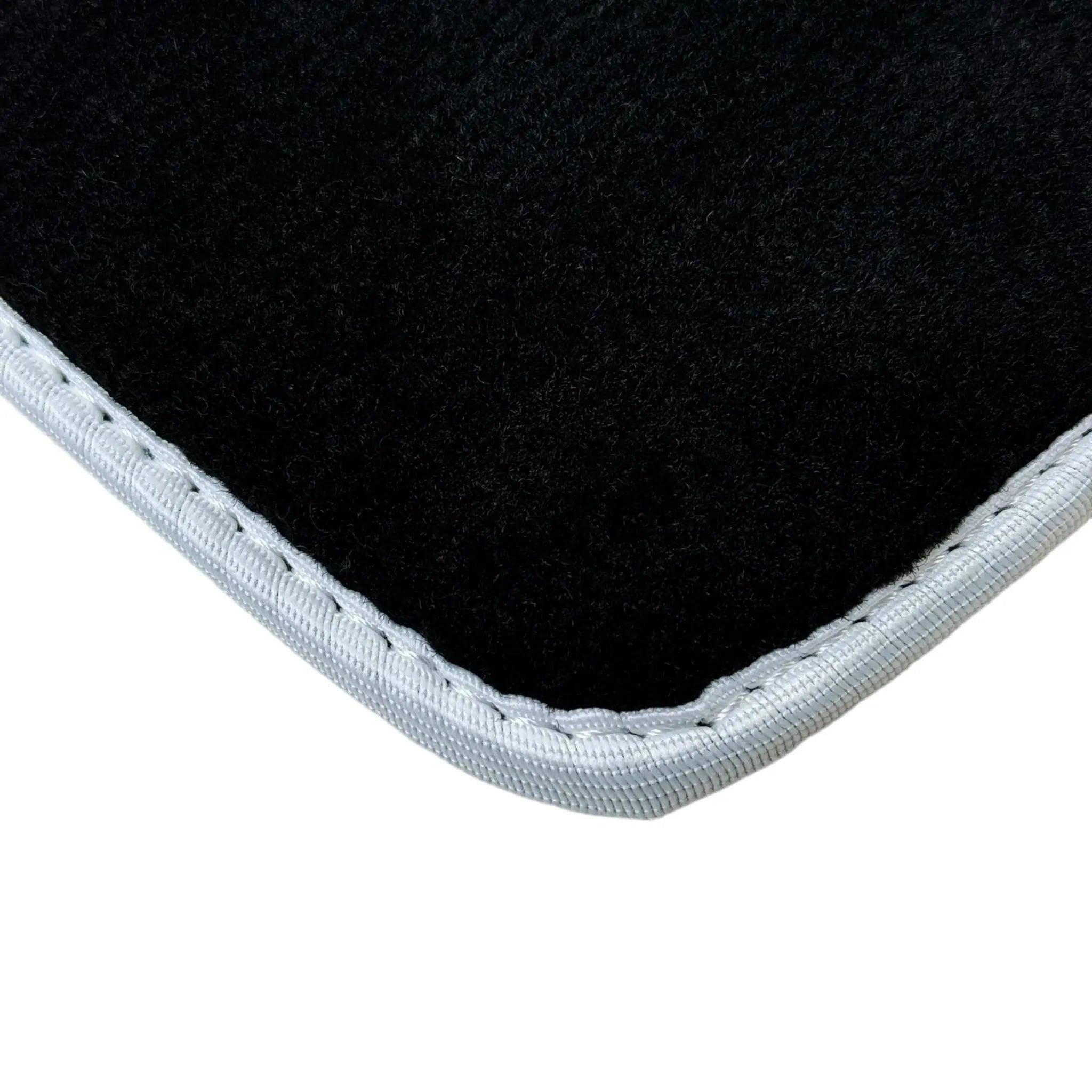Black Floor Mats For BMW X6 Series E71 | White Trim - AutoWin