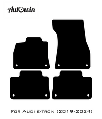 Black Floor Mats for e-tron (2019-2024) | Fighter Jet Edition - AutoWin