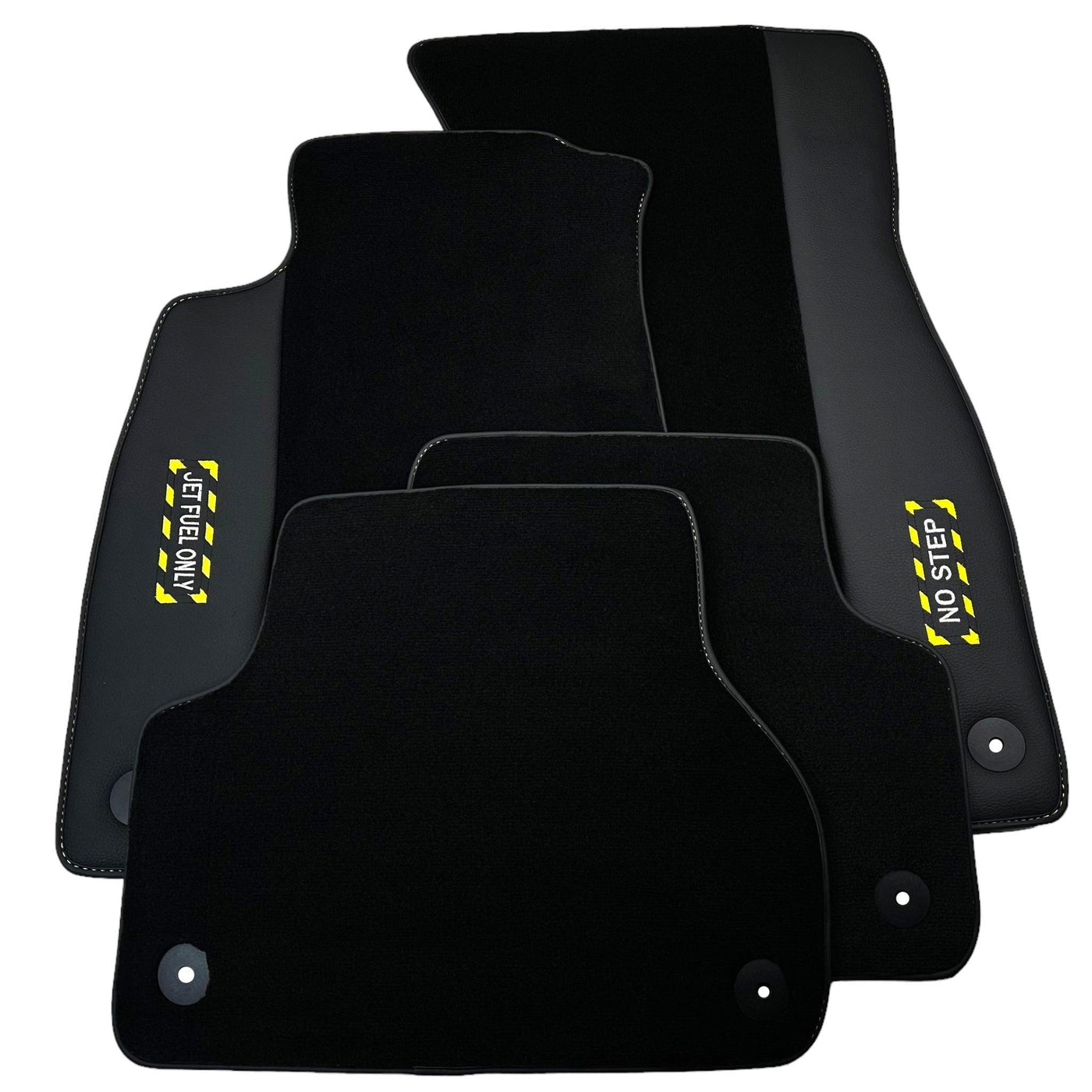 Black Floor Mats for e-tron (2019-2024) | Fighter Jet Edition - AutoWin