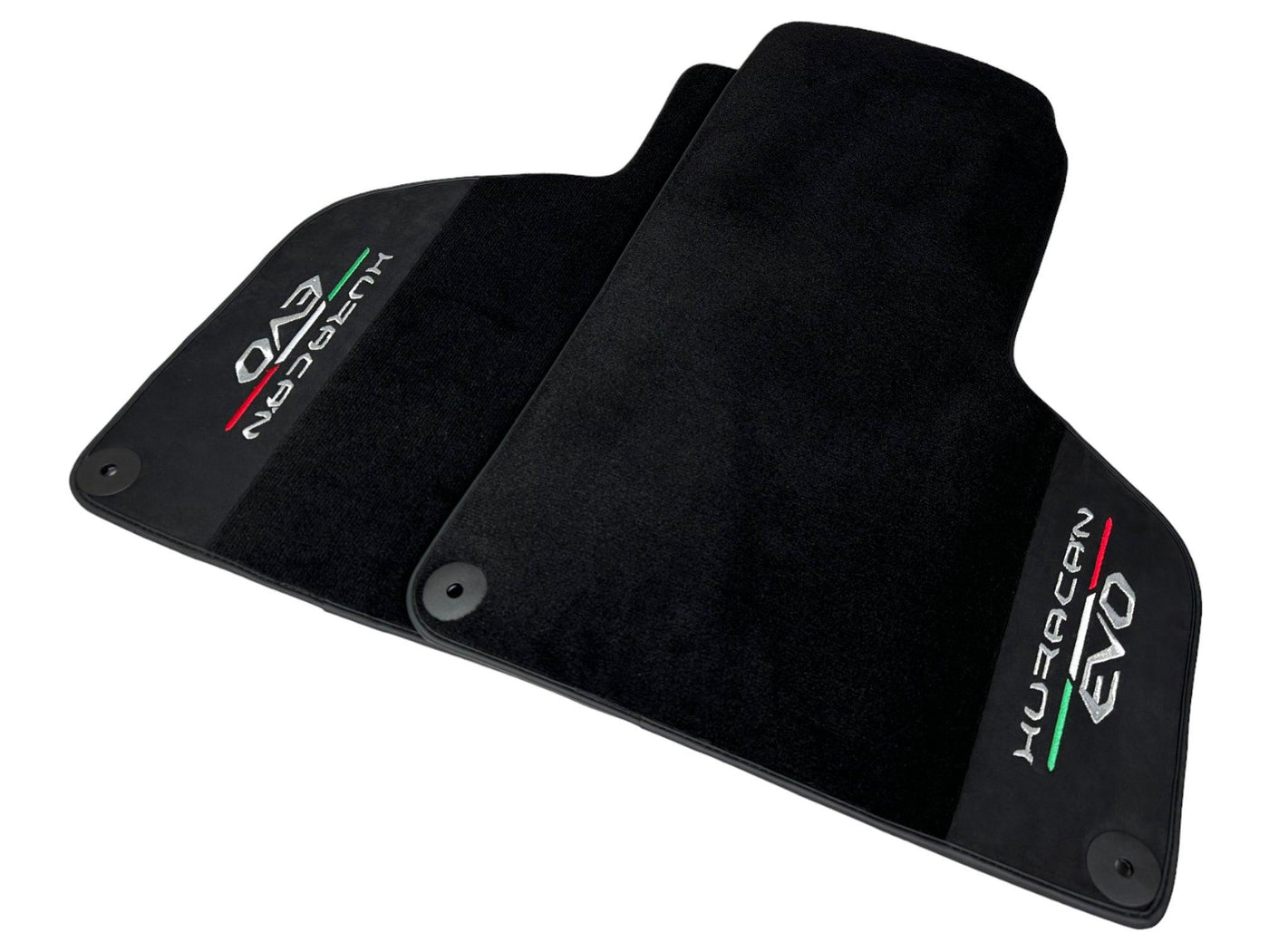 Lamborghini Huracan EVO (2014-2023): Black Leather Floor Mats
