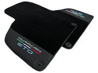 Black Leather Floor Mats for Lamborghini Huracan STO - USA | FedEx Express