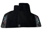 Huracan STO Black Mats: Carbon Fiber Leather & Orange Sewing