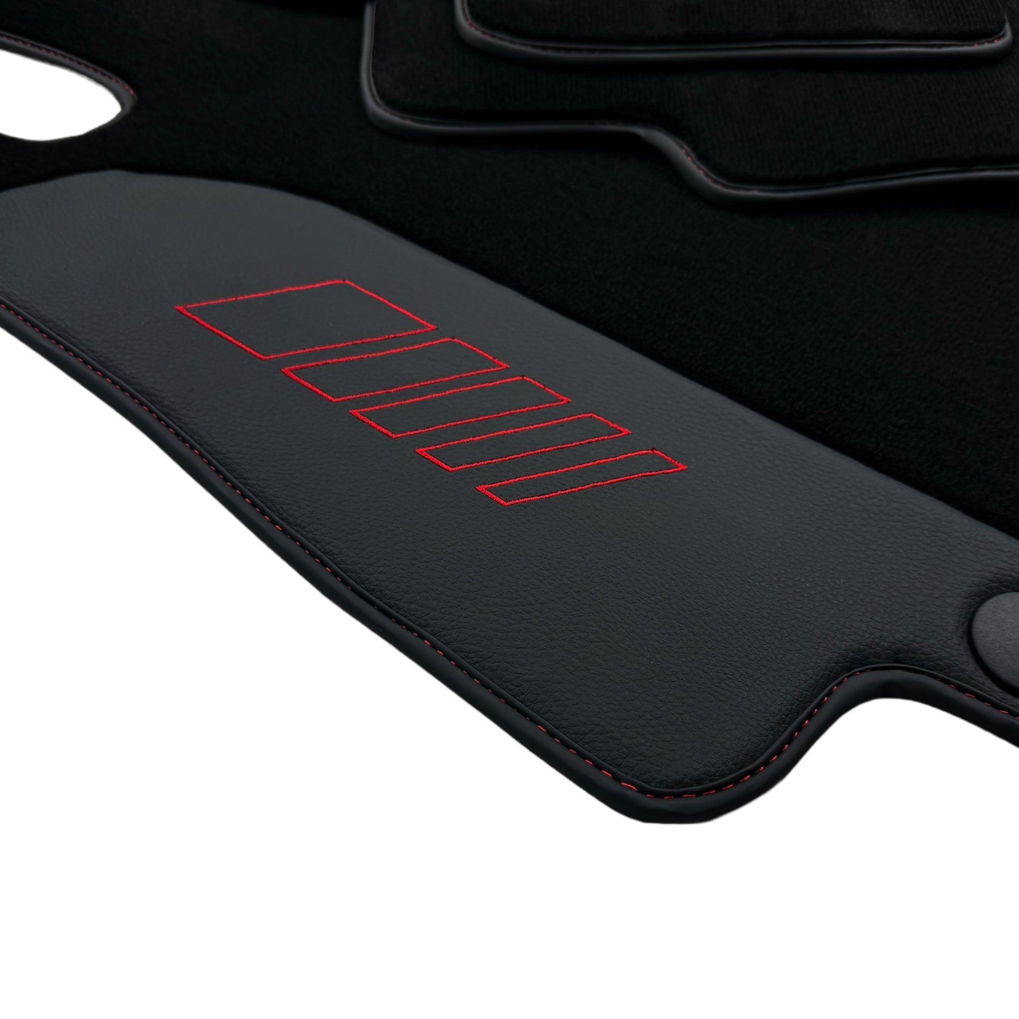 Black Floor Mats For Mercedes Benz C-Class S206 Wagon (2021-2023) Hybrid | AutoWin Edition - AutoWin
