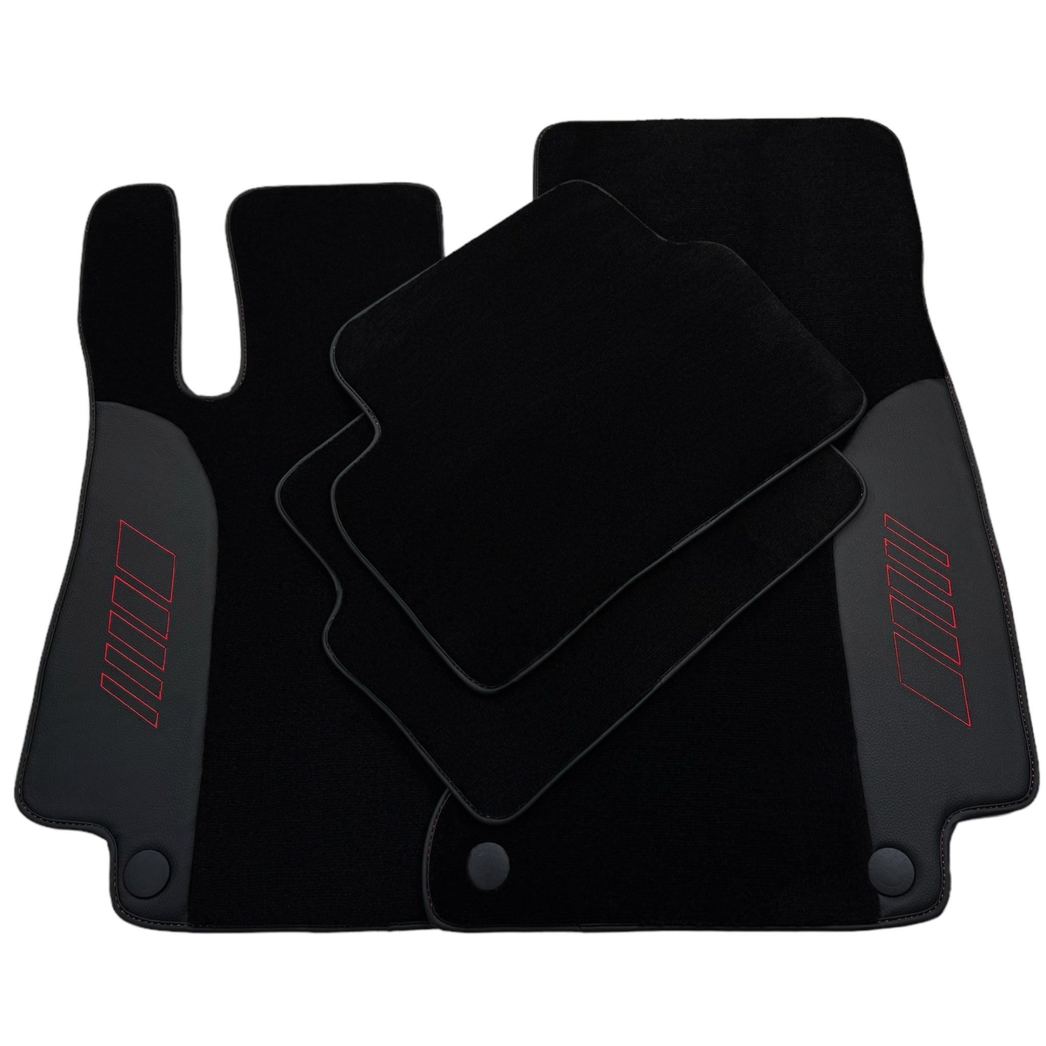 Black Floor Mats For Mercedes Benz C-Class S206 Wagon (2021-2023) Hybrid | AutoWin Edition - AutoWin