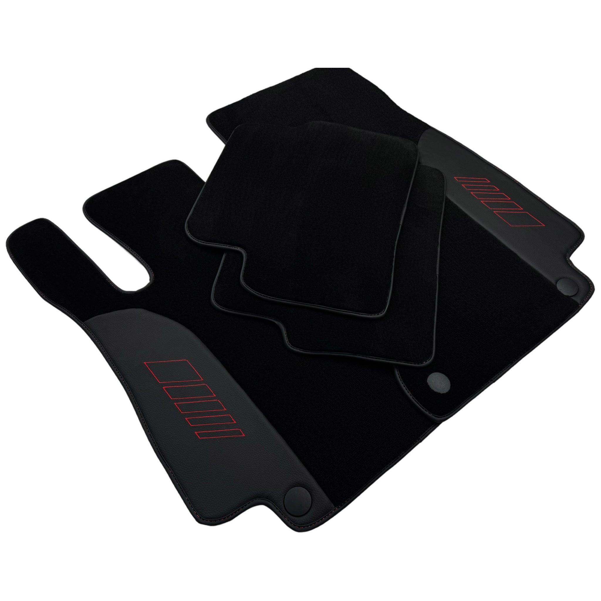 Black Floor Mats For Mercedes Benz C-Class S206 Wagon (2021-2023) Hybrid | AutoWin Edition - AutoWin