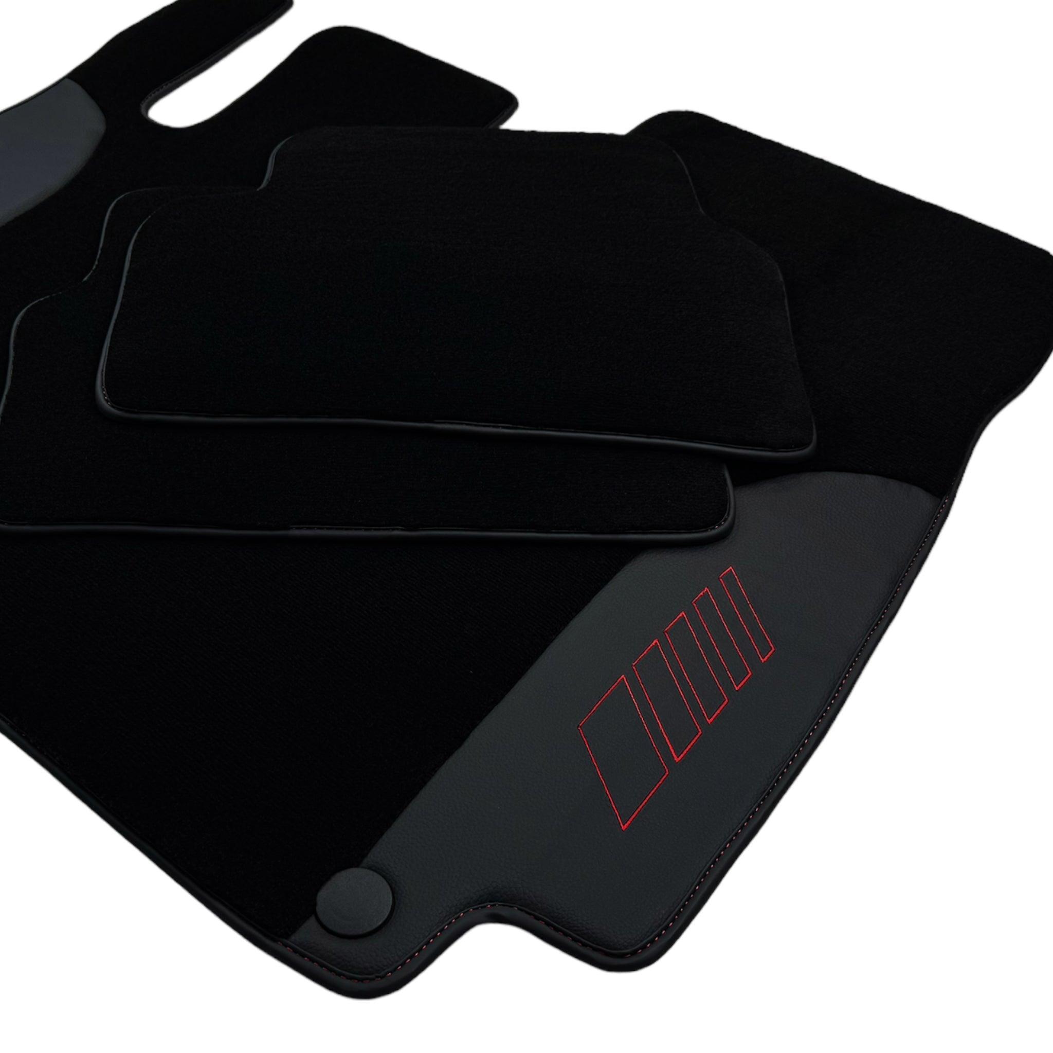 Black Floor Mats For Mercedes Benz C-Class S206 Wagon (2021-2023) Hybrid | AutoWin Edition - AutoWin