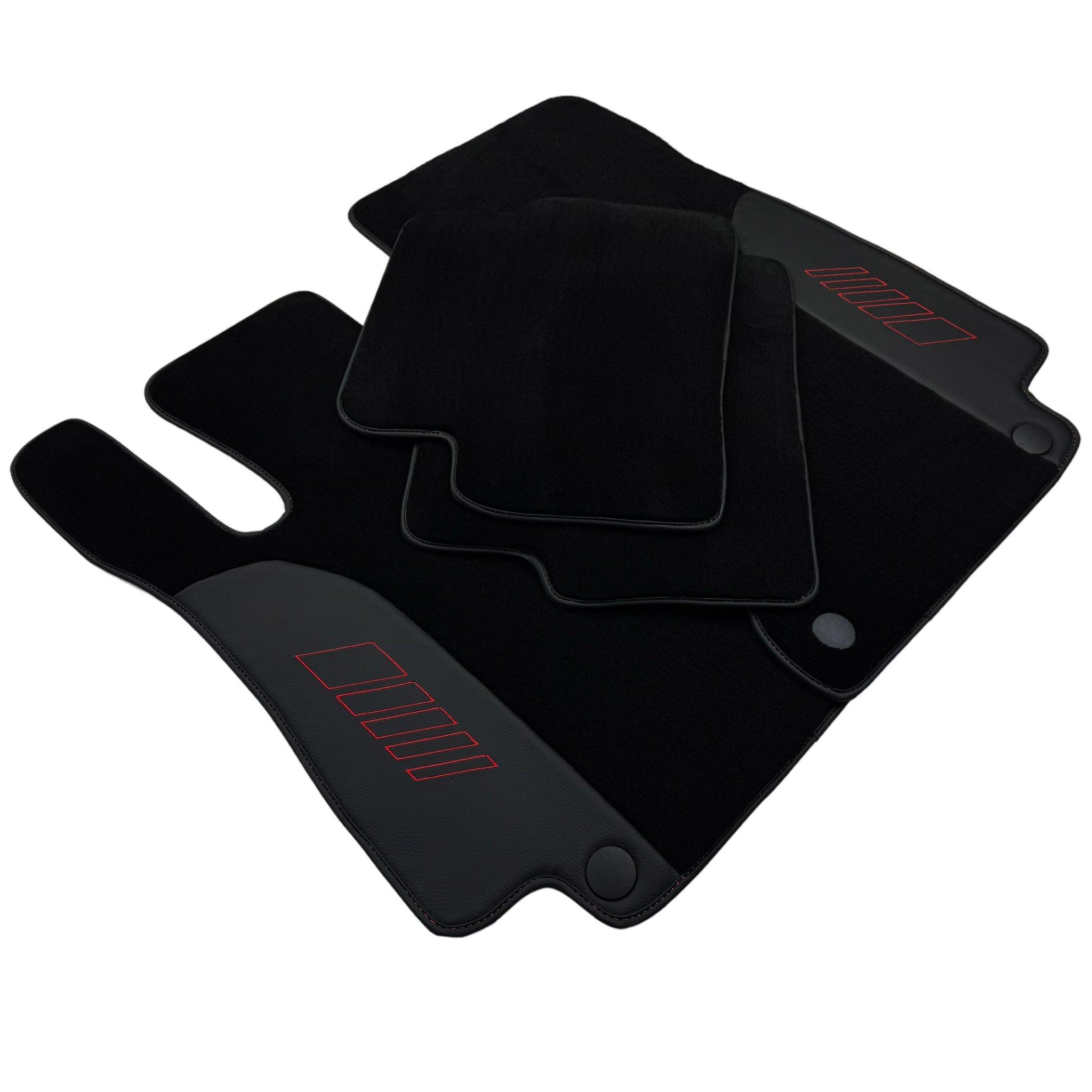 Black Floor Mats For Mercedes Benz C-Class S206 Wagon (2021-2023) Hybrid | AutoWin Edition - AutoWin
