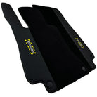Black Floor Mats For Mercedes Benz C-Class W203 Sedan 4Matic (2000-2007) | Fighter Jet Edition - AutoWin