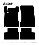 Black Floor Mats For Mercedes Benz CLA-Class C118 Coupe (2019-2023) | AutoWin Edition - AutoWin