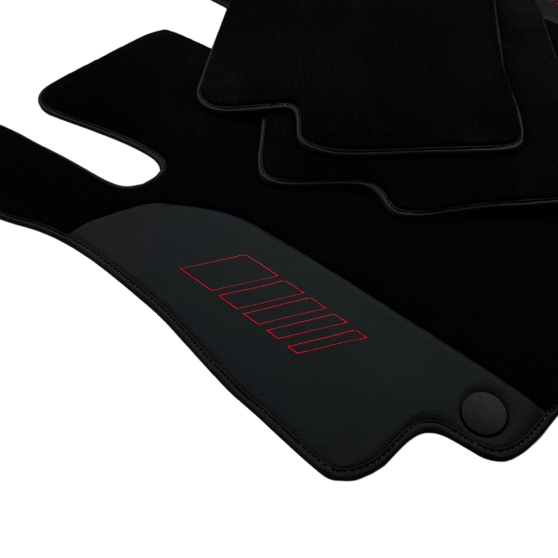 Black Floor Mats For Mercedes Benz E-Class C238 Coupe (2017-2023) | AutoWin Edition - AutoWin