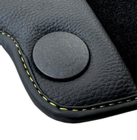 Black Floor Mats For Mercedes Benz EQS-Class V297 (2021-2023) | Fighter Jet Edition - AutoWin