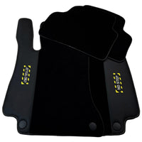 Black Floor Mats For Mercedes Benz GLA-Class H247 (2021-2023) Hybrid | Fighter Jet Edition - AutoWin