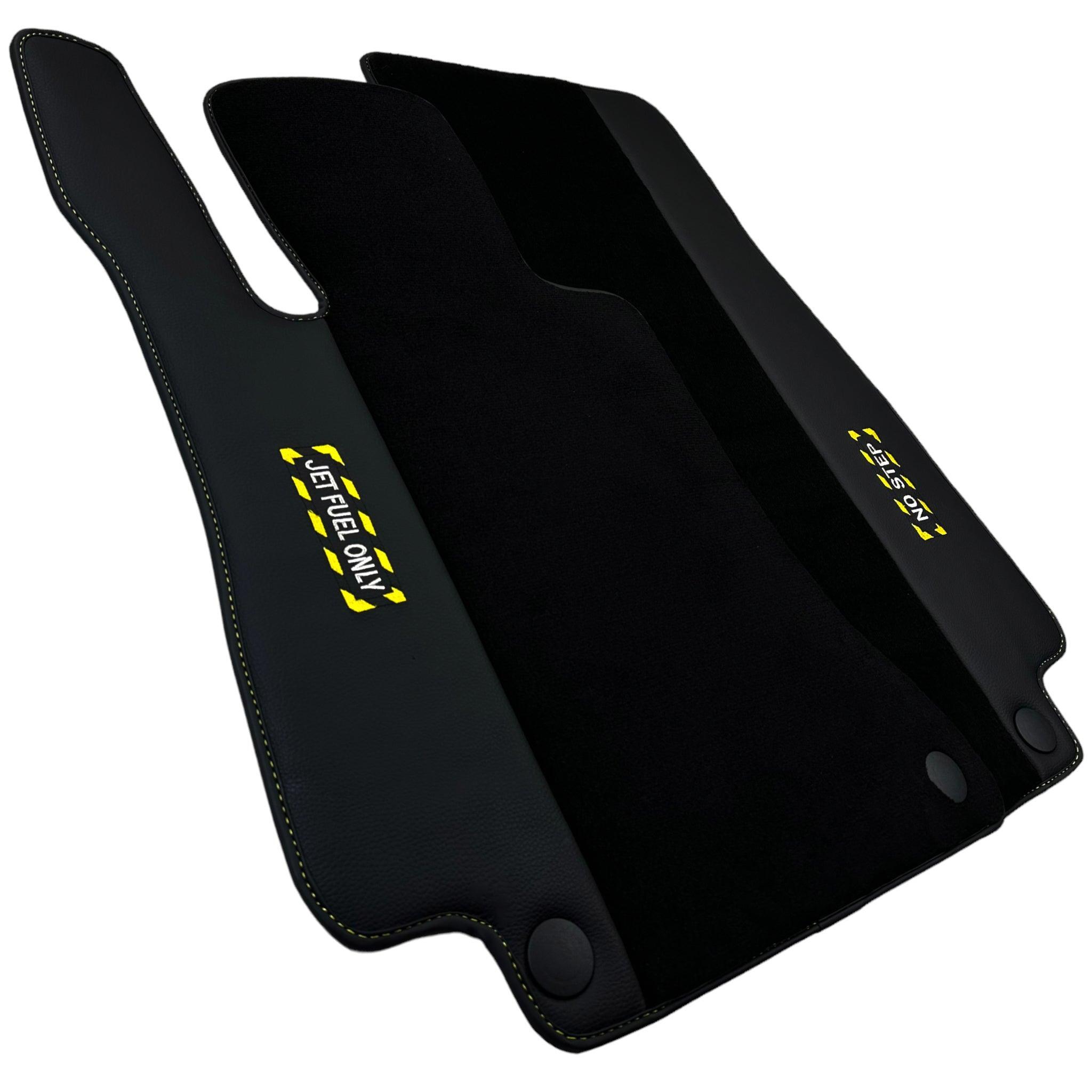 Black Floor Mats For Mercedes Benz GLC-Class X254 SUV (2023-2024) | Fighter Jet Edition - AutoWin