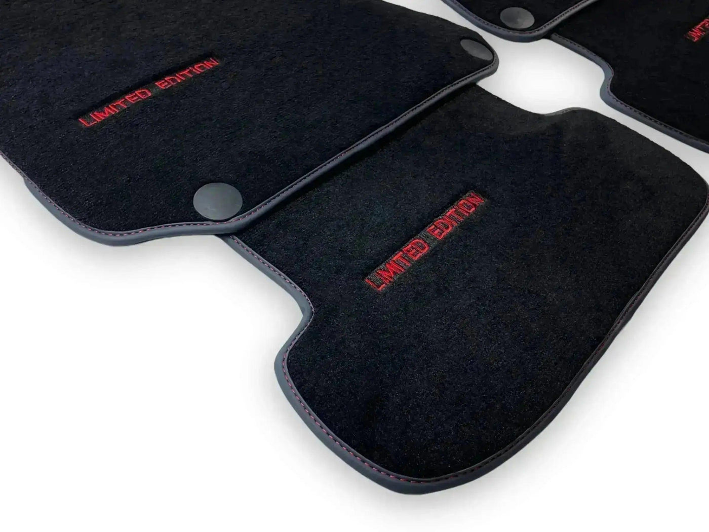 Black Floor Mats For Mercedes Benz GLE-Class V167 Allrounder - 5 Seats (2019-2023) | Fighter Jet Edition - AutoWin