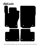 Black Floor Mats For Mercedes Benz GLE-Class W166 Allrounder (2015-2019) | AutoWin Edition - AutoWin