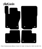 Black Floor Mats For Mercedes Benz GLS-Class X166 (2016-2019) | Fighter Jet Edition - AutoWin