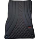 Black Leather Floor Mats For Mercedes Benz GLC-Class X253 SUV (2019-2023) Hybrid | ER56 Design - AutoWin