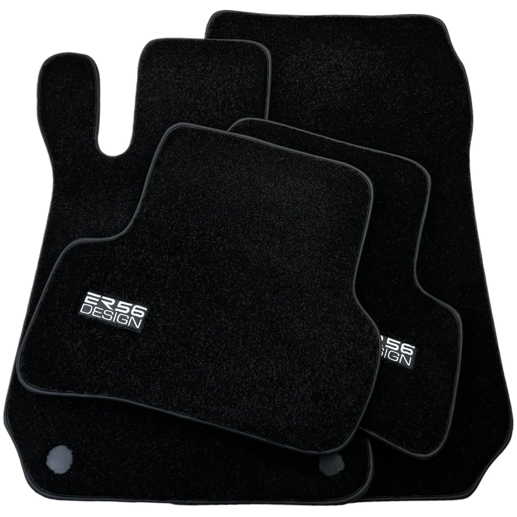 Black Luxury Floor Mats For Mercedes Benz CLS-Class X218 Shooting Brake Facelift (2014-2018) | ER56 Design - AutoWin