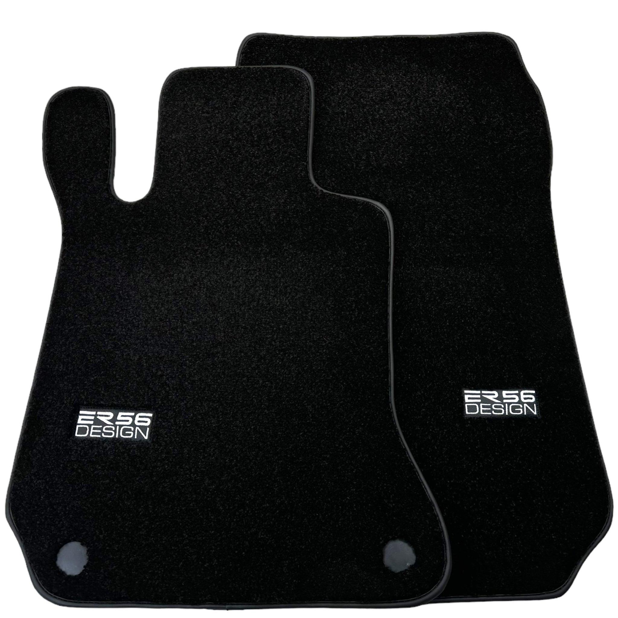 Black Luxury Floor Mats For Mercedes Benz E-Class A207 Convertible Facelift (2013-2017) | ER56 Design - AutoWin