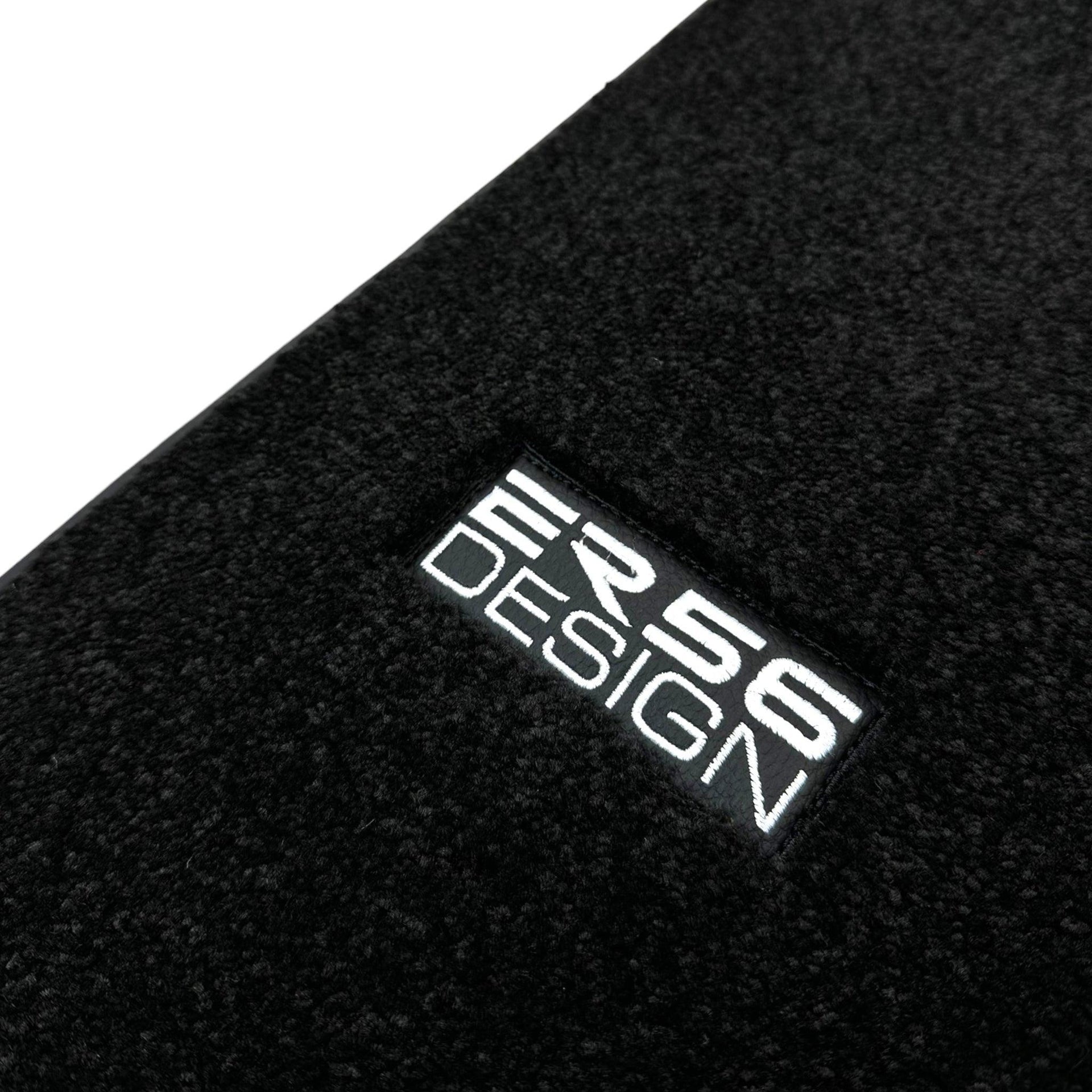 Black Luxury Floor Mats For Mercedes Benz V-Class 447 Front (2014-2019) | ER56 Design - AutoWin