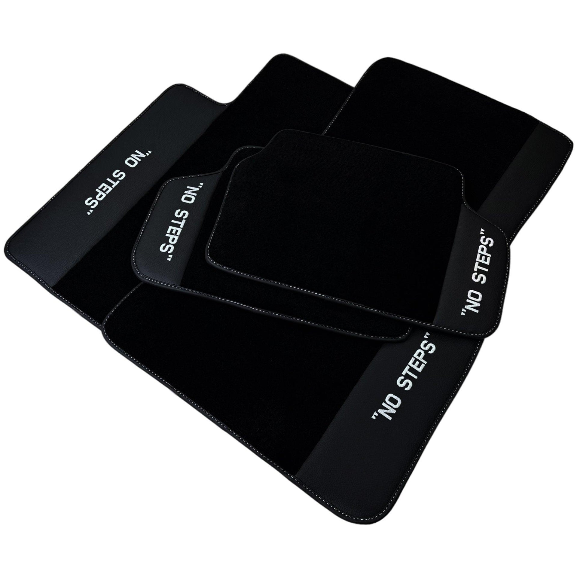 Black Mats For BMW 3 Series E46 4-door Sedan No Steps Edition - AutoWin