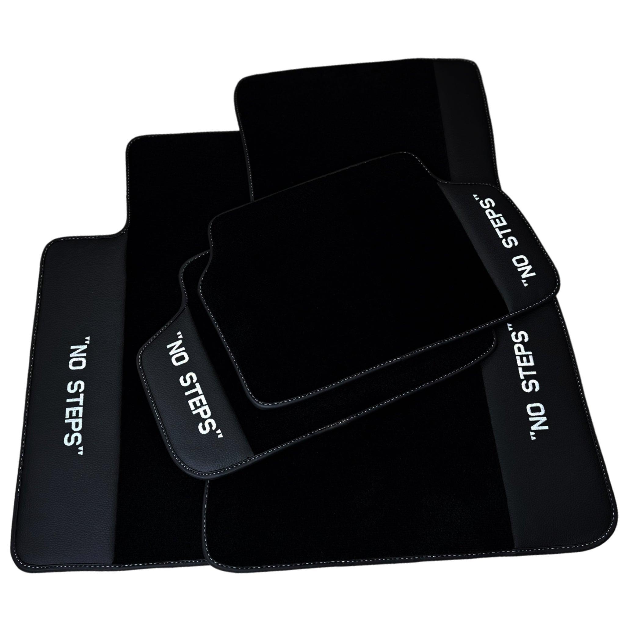 Black Mats For BMW 7 Series E32 No Steps Edition - AutoWin