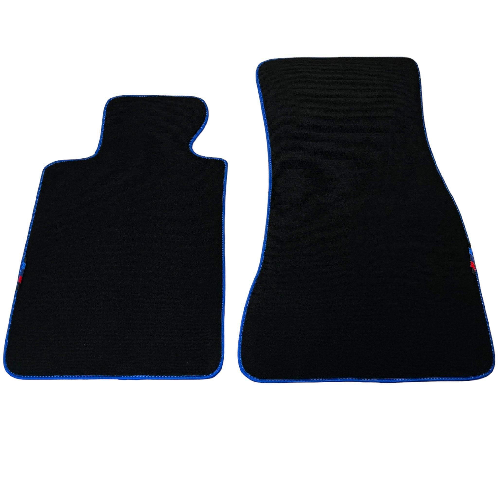 Black Mats For BMW M5 E60 | Blue Trim - AutoWin