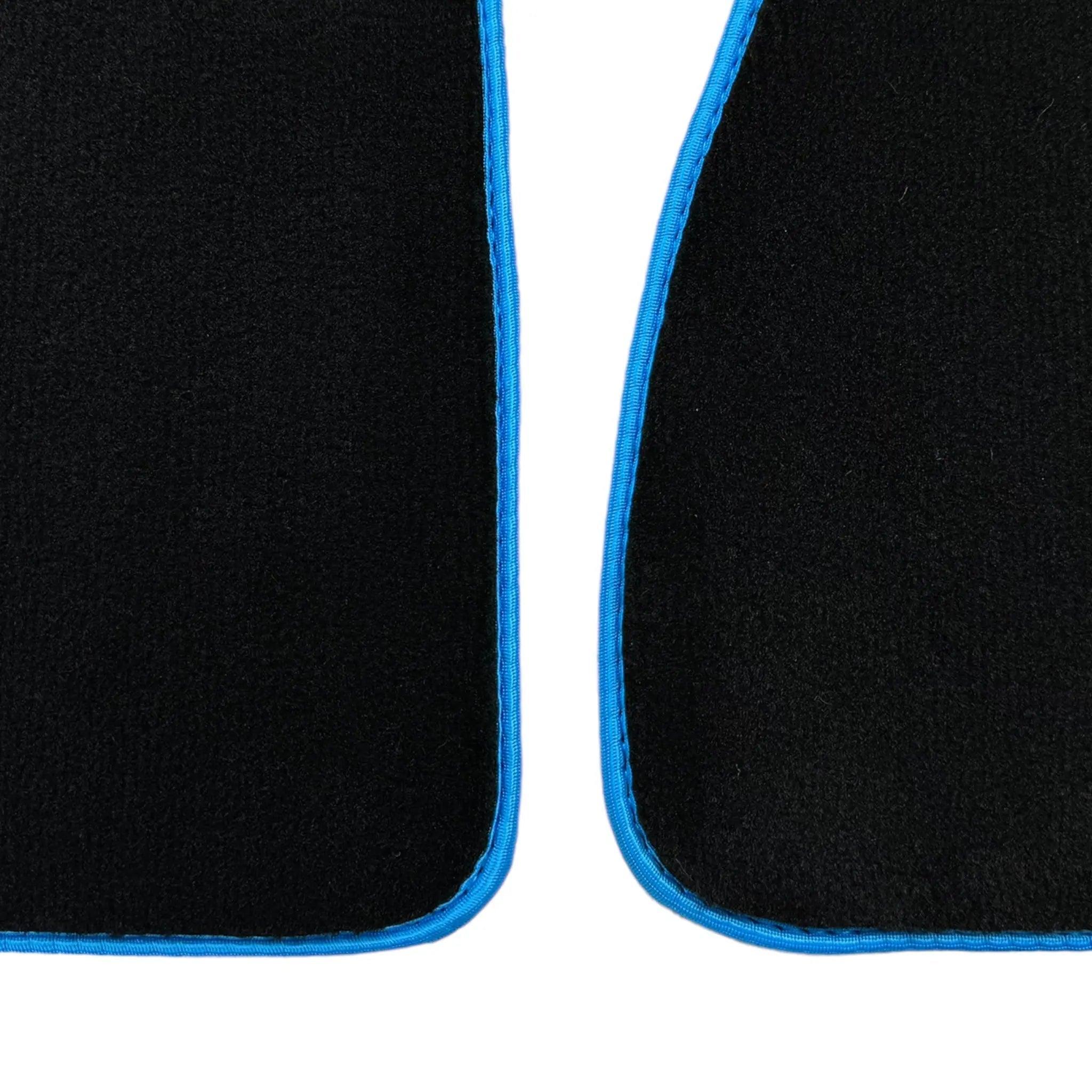 Black Mats For BMW M5 E60 | Sky Blue Trim - AutoWin
