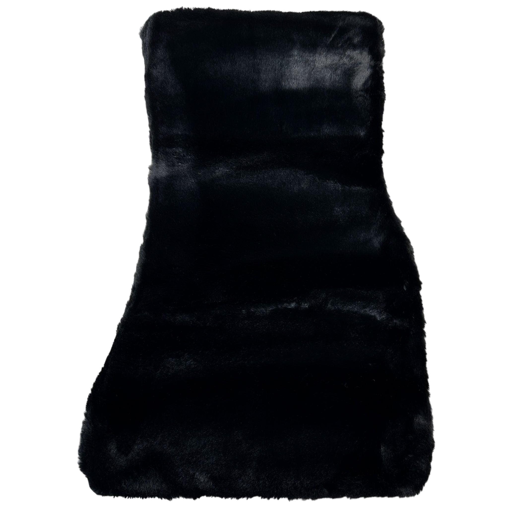 Black Sheepskin Floor Mats For BMW M5 E28 No Steps Edition - AutoWin