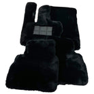 Black Sheepskin Floor Mats For Mercedes Benz C-Class A205 Convertible (2016-2018) | ER56 Design - AutoWin