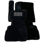 Black Sheepskin Floor Mats For Mercedes Benz C-Class W203 Sedan 4Matic (2000-2007) | ER56 Design - AutoWin