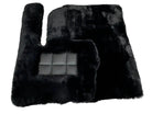 Black Sheepskin Floor Mats For Mercedes Benz E-Class W214 Sedan (2023-2024) Hybrid | ER56 Design - AutoWin