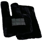 Black Sheepskin Floor Mats For Mercedes Benz R-Class V251 (2005-2013) Long Wheelbase | ER56 Design - AutoWin