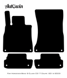 Black Sheepskin Floor Mats For Mercedes Benz S-Class C217 Coupe (2014-2023) | ER56 Design - AutoWin