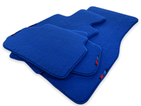 Blue Floor Mats For BMW 1 Series E81 With M Package - AutoWin