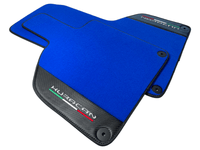 Blue Floor Mats for Lamborghini Huracan With Carbon Fiber Leather - AutoWin