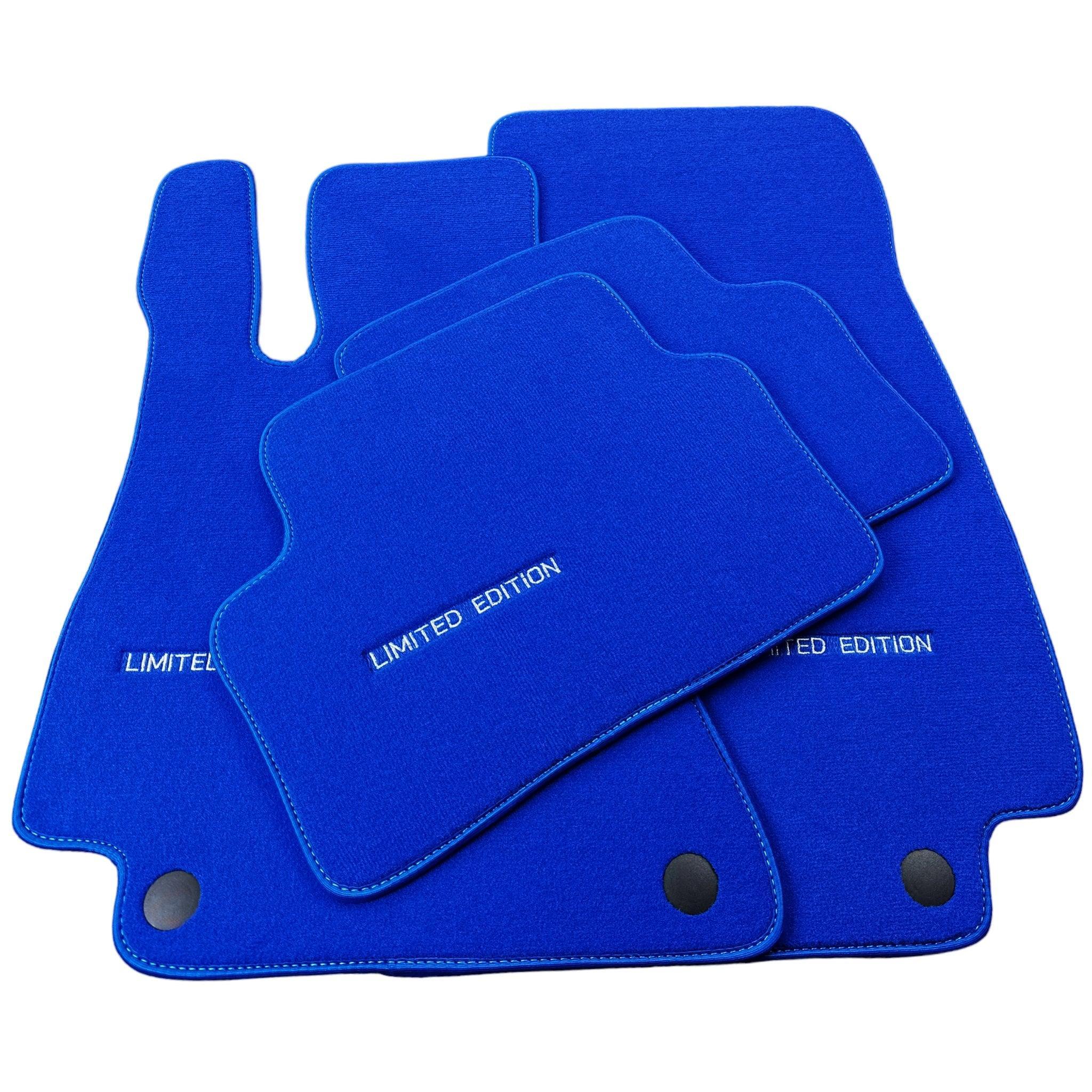 Blue Floor Mats For Mercedes Benz S-Class A217 Convertible (2014-2023) | Limited Edition - AutoWin