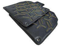 Carbon Leather Floor Mats for Lamborghini Aventador SV - AutoWin