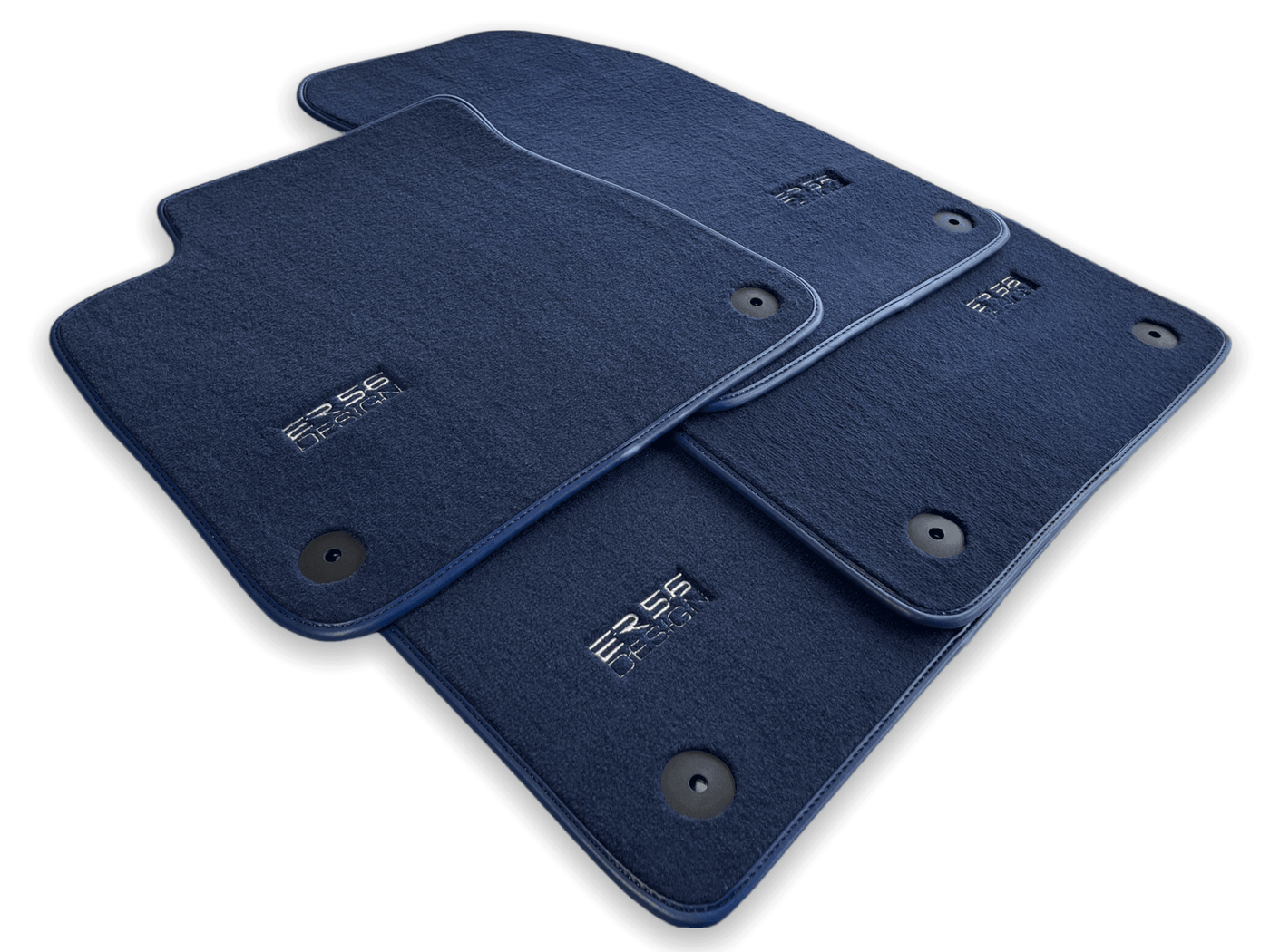 Dark Blue Floor Mats for Audi A5 - 8T3 Coupe (2007-2016) | ER56 Design - AutoWin